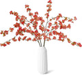 Artificial Cherry Blossom Branches, Faux Cherry Blossom Stems,4 Pcs Apple Blossom Branches,38 Inch Faux Branches for Home Wedding Table Vase Decor (4,Salmon Pink)