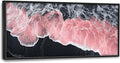 Pink Beach Large Wall Art Framed Black and White Wall Decor for Living Room, Beach Pictures Oversized Canvas Print Painting Modern Extra Large Framed Artwork for Bedroom Office Home Decor 60"x30"