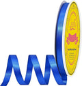 Double Face Royal Blue Satin Ribbon 3/8 inch X 50 Yards Polyester Royal Blue Ribbon for Gift Wrapping Very Suitable for Weddings Party Hair Bow Invitation Decorations and More