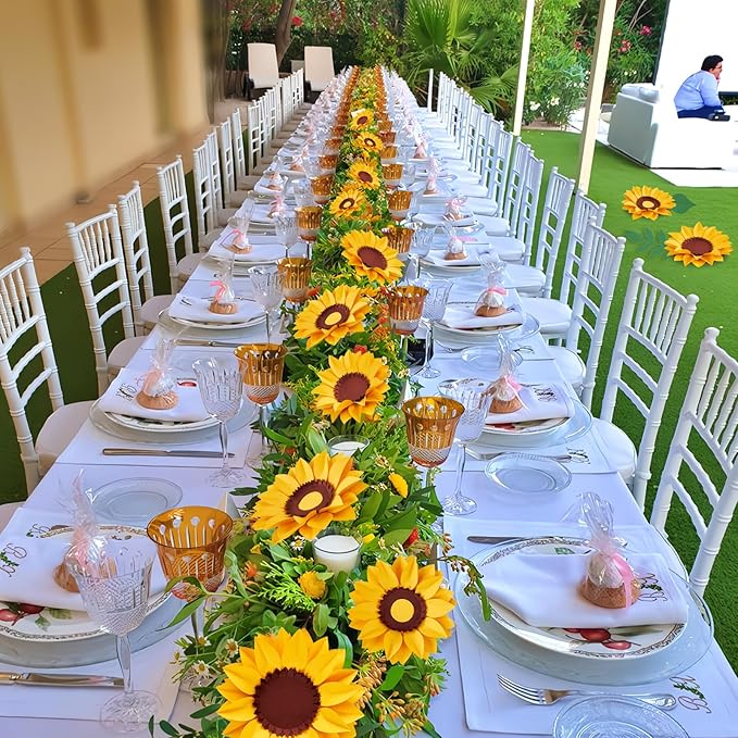 11PCS Paper Flowers Decorations for Wall,Spring Artificial Sunflowers Bulletin Board Decoration 3D Paper Flowers Hanging for Party Wedding Baby Shower Tea Party Backdrop Decor