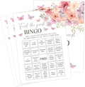 Baby in Bloom Baby Shower Games, Floral Find The Guest Bingo Game for 30 Guests with Game Cards, Gender Reveal Supplies & Decorations (DV22)