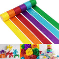 HUIHUANG Rainbow Ribbon 1-1/2 inch Colored Double-Faced Satin Ribbon for Gift Wrapping, Bows Making, Hairs, Flower Bouquets, Crafts, Pride Day, Birthday Party Decor- 6 Rolls, Total 30 Yards