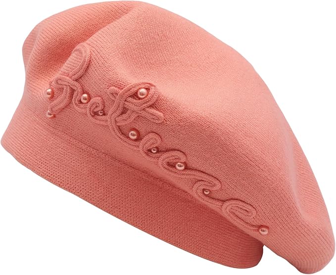 Winter Women French Beret Hat Kaschmir Solid Color Knitted Berets