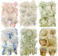 TIAMECH Studded Flowers PET Stickers - 60 Pcs Gypsophila with Stars Design, Waterproof Sticker for Journaling & Scrapbooking, Junk Journal Supplies, Ephemera & DIY Crafts
