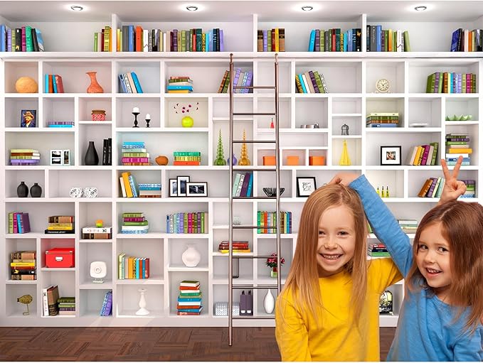 Bookshelf Photography Background Bookcase School Library Backdrop Online Office Conference Background Webcam Zoom Meeting Decoration Backdrop Photo Studio Office Wallpaper Decor 8x6ft