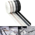 HUIHUANG Black White Silver Ribbon 3/8" Satin Ribbon Assorted 5 Colors Double Face Solid Color Ribbon for Holiday Day Gift Wrapping DIY Bow DIY Crafts, 10 Yard Each Total, 50 Yds Per Package