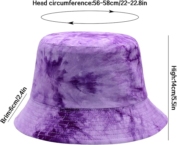 Flower Reversible Bucket Hat Cotton Summer Travel Beach Sun Hats Emboridery for Women Men