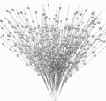 Artificial Berries Stems Ornaments 17 Inch, Sparkling Christmas Tree Picks, Glittery Berry Stems Fake Plant Picks and Branches for Xmas Wreath Ornaments Holiday Home DIY Decor - Silver 10 Pack