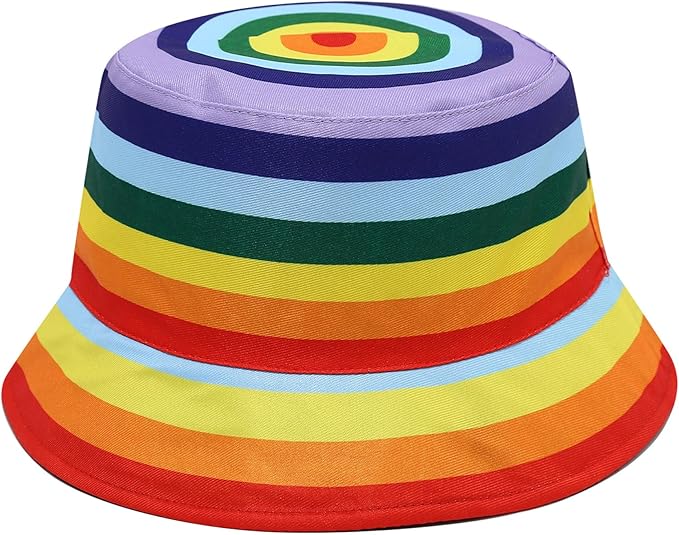 Mashiaoyi Unisex Print Double-Side-Wear Reversible Bucket Hat