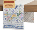 Maison d' Hermine Table Runner 100% Cotton Double Layer Table Runners 72 inches Long Decorative for Home Kitchen Dining Party Baby Shower Wedding Bridal Shower Spring Summer (Faience, 14.50" x 72")