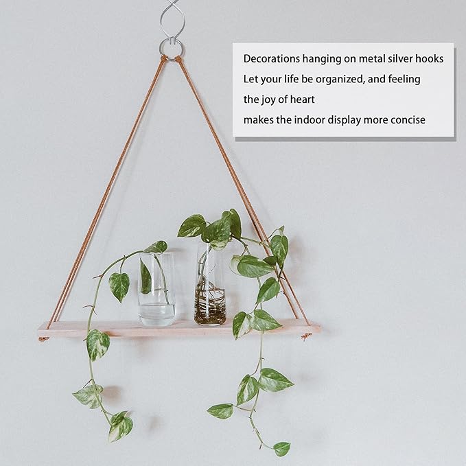 40 Drop Ceiling Hooks for Classrooms & Offices, White Heavy Duty Ceiling Hooks for Hanging Plants & Decorations, Metal T-Bar Hooks for Suspended Drop Ceiling Tiles
