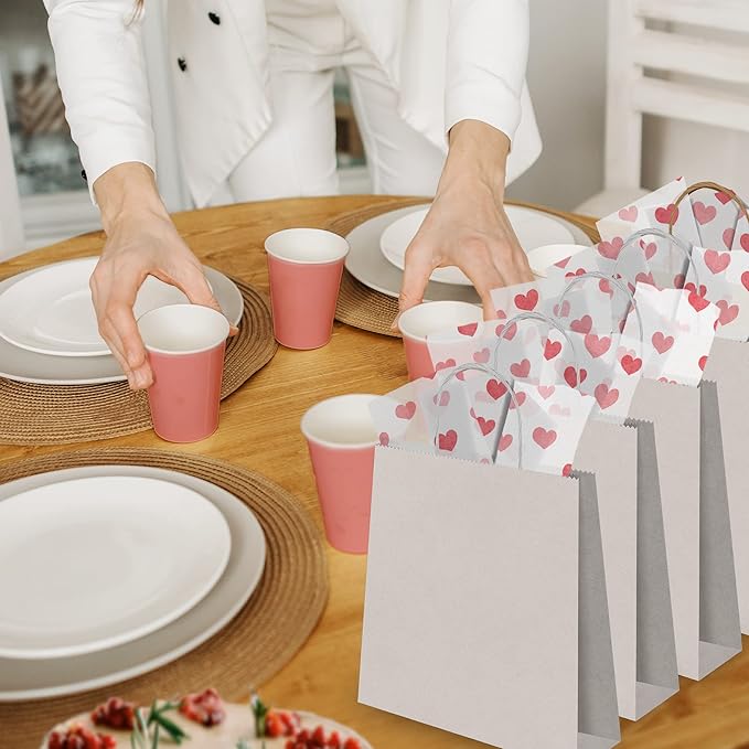 Pro Supply Global Fading Hearts Printed Tissue Paper for Valentine's Day Gift Bags or Boxes and Wrapping - Bulk Decorative Art Tissue Paper for Packaging and Gifting | 24 Sheets 20" x 30"
