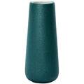 D'vine Dev 11 Inch Ceramic Flower Vase Textured Finishing, Minimalist Design for Kitchen, Bedroom, Living Room, Centerpieces, Office, Emerald Sandstone, VS-XH-C-2