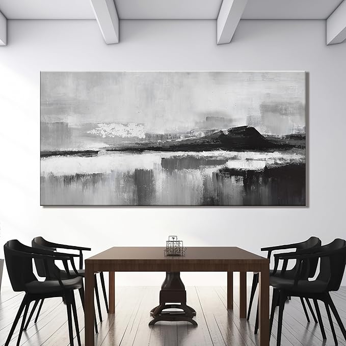 Abstract Wall Art Decor Large Home Decor Wall Art Prints Black and White Wall Decor Modern paintings Decorations for Living Room Bedroom Kitchen Office 30"×60"