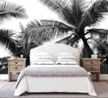 WFBHUA-Black Palm Tree Wallpaper Peel and Stick Tropical Self Adhesive Wall Mural for Living Room Bedroom 82"x57"
