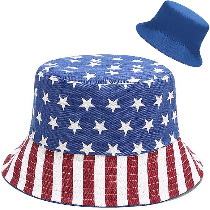 XYIYI Cute Bucket Hat Beach Fisherman Hats for Women, Reversible Double-Side-Wear