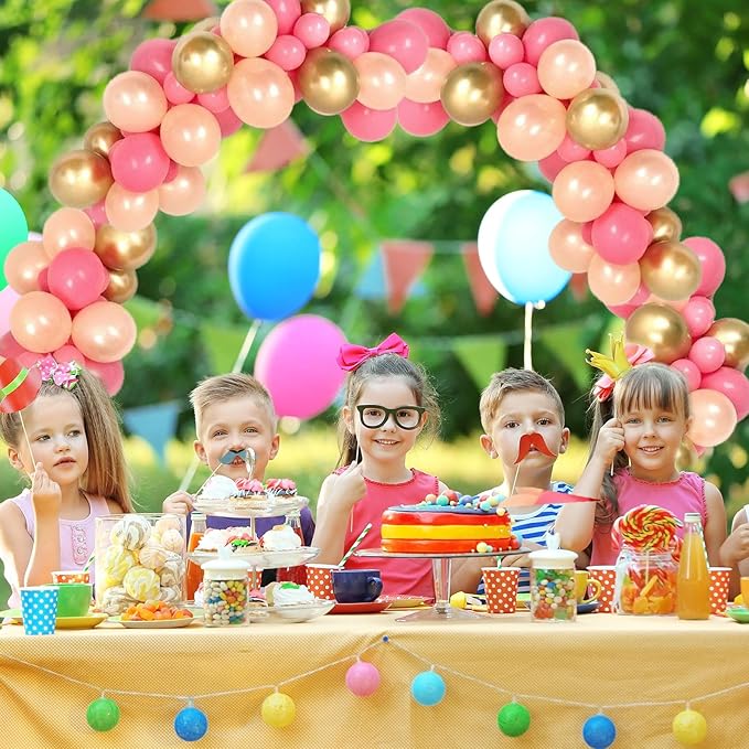 Hexagon Wedding Arch Backdrop Stand,Hexagonal Metal Frame Balloon Arch Stand Kit for Ceremony Birthday Party Decoration Metal Arch Frame…