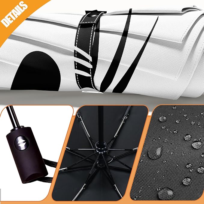Small Compact Travel Automatic Folding Umbrella for Women, Portable Lightweight, Rain, Wind, UV Sun Shade