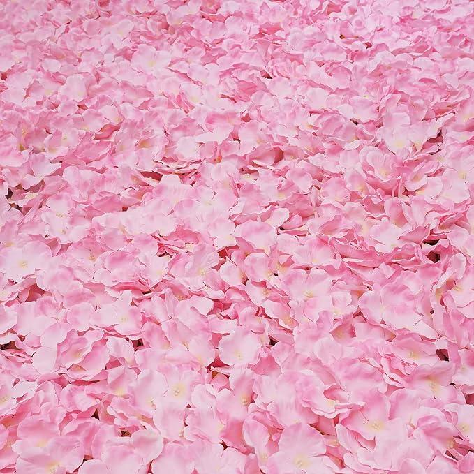 20PCS Artificial Floral Wall Backdrop, 3D Pink Flower Wall Panel, Realistic Silk Flower Backplanes, Roll Up Fake Flower Background for Valentines Wedding Party Photo Arrangement Outdoor Decor