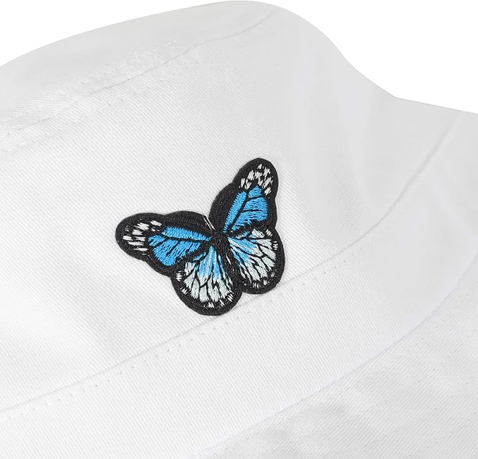 ZLYC Unisex Fashion Embroidered Bucket Hat Summer Fisherman Cap for Men Women