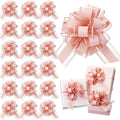 WILLBOND 20 Pieces 6 Inch Pull Bows Gift Wrapping Ribbon Pull Bows for Christmas Wedding Baskets Valentine Multicolor Wrap Accessory for Gift Present Holiday Decor(Gouache Pink)