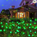 Kohlrabi Solar Halloween Lights Outdoor, 10 Pack 80 LED Green Firefly Lights Waterproof, Sway by Wind, Solar Wind Swaying Light for Yard Patio Backyard Garden Flower Bed Pathway Decoration