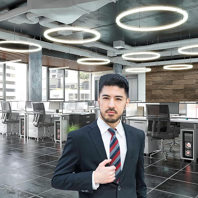 Modern Office Backdrop Video Conference Elegant Business Office Interior Brick Wall Virtual Photography Background Home Offices Live Video Zoom Calls Photoshoot Studio Background Props 20x10ft