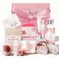 Gifts for Women, Birthday Gifts for Women, Bath and Body Gift Basket Mothers Day Gifts, Rose Home Spa Set Self Care Gift, Thank You for Mom Sister Her Teacher Friends Friendship