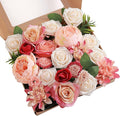 Artificial Flowers Combo, Fake Flowers for DIY Tables Centerpieces Baby Shower Bridal Shower Wedding Bouquet Arrangements Party Candle Holder Cake Decor Flower Home Decorations