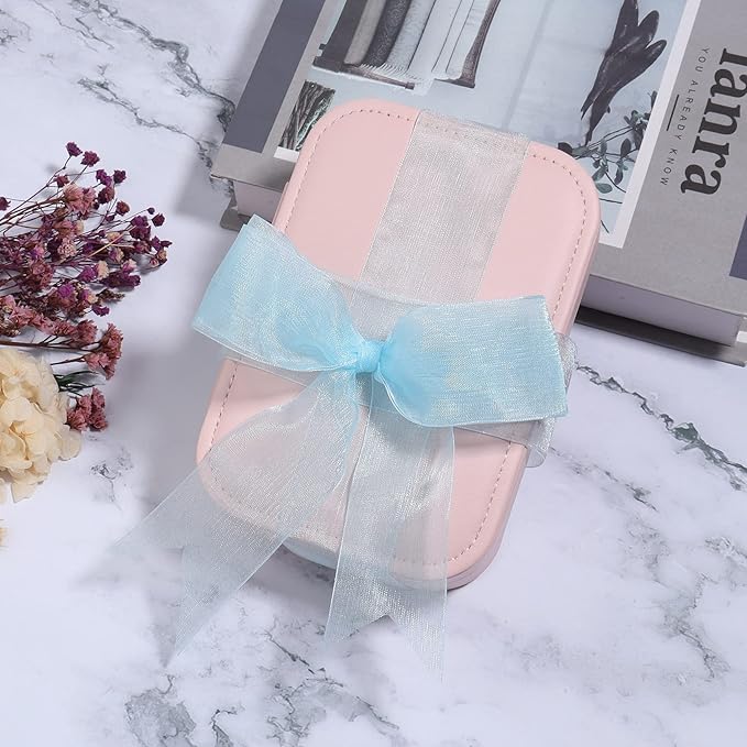 1.5 inch Sheer Organza Ribbon Sky Blue Chiffon Ribbon for Gift Wrapping Christmas Halloween Decoration Wedding Bouquet Crafts 50 Yards
