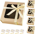 Rose Gold Gift Boxes with Window,7.5"x7.5"x3.1" Bridesmaid Boxe for Gift Giving,Birthday Gift Box with Magnetic,Closure Lid Gift Boxes for Presents,Cute Boxe,Luxury for Gift Packaging,Gift Box for Wrapping Gifts