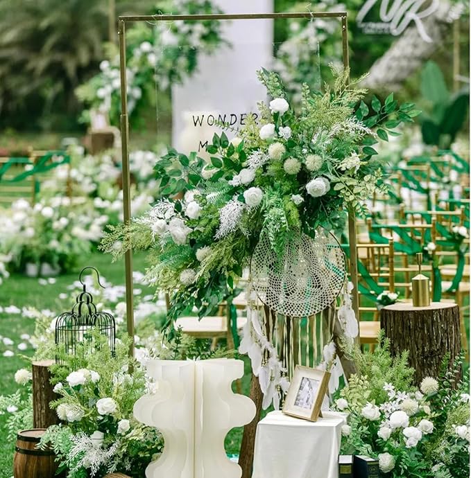 FagusHome 25 Pcs Silk Peony Artificial Flower Heads 4 inch Fake Peony Flowers Heads with Stems Artificial Peony Flower Heads in Bulk Wholesale for Wedding Home Decor (Light Green)