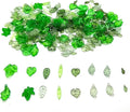 260PCS Green Leaf Beads for Jewelry Making - Acrylic Plant Charms DIY Crafts, Earring Necklace Bracelet Kit for Women