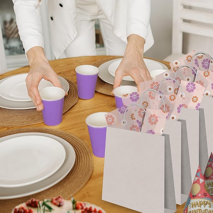 Pro Supply Global Groovy Flowers Printed Tissue Paper for Gift Bags or Boxes and Wrapping - Spring Floral Bulk Decorative Art Tissue Paper for Packaging and Gifting | 24 Sheets 20" x 30"