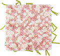CNCEST Artificial Flower Wall Panels, Flower Wall Mat Silk Rose Flower Panels, Artificial Flower Wall Background (Multi-3.28x3.28ft)