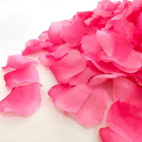 1000 PCS Separated Artificial Gradient Pink Rose Petals for Romantic Night for her set,Faux Gradient Pink Flower Petals for Flower Girl Weddings Valentine Day Party Romantic Decoration(Ready-to-use)