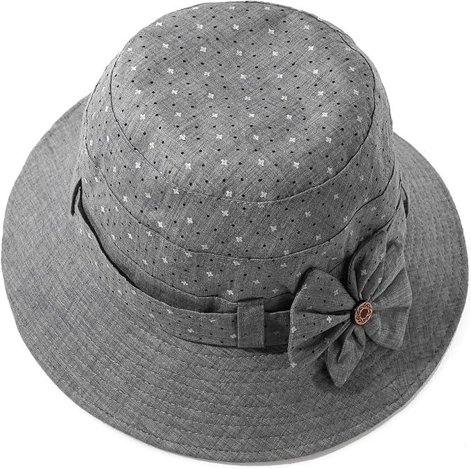 Glamorstar Cloche Hats for Women Vintage Bowler Hat Floral Fedora Bucket Hats