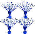 ALISSAR 4-Pack Glitter Blue Star Centerpieces-Table Decorations for Home Decor Birthday Wedding Anniversary Decor (Blue)