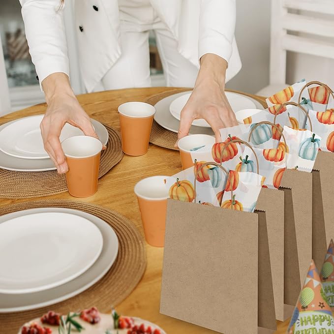 Fall Pumpkin Printed Tissue Paper Sheets for Gift Bags and Wrapping - Bulk Halloween Tissue - Decorative Art Paper for Packaging and Gifting | 24 Sheets 20" x 30"