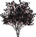 Mandy's Black Artificial Baby’s Breath European Flowers 6 Bundles Silk Gypsophila with Bendable Stems for Fall Thanksgiving & Christmas Centerpiece Wedding Decor and Table Arrangements