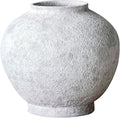 Rustic Terracotta Handle Flower Vase, Height 19.5cm/7.67in Vintage Clay Vases Farmhouse Decor, for Living Room Entryway Table Centerpiece Decor