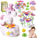 RISUNTOY Kids Flower Press Kit-DIY Fabric Flower Craft Kits with 110 Petals 30 Centers Stems Buds,5 Wraps & Tapes,STEM Bouquet Toys Compatible with Flower Maker,Christmas Birthday Gifts for Kids 3+
