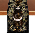 Boho Floral Table Runner, Spring Gothic Moon Phase Wildflower Mystical Witchy Farmhouse Coffee Table Center Decor for Home Kitchen Dining Patio Holiday Party Table Decorations 13x72 inches