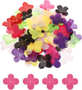 PATIKIL 1.8 Inch (4.5cm) Flowers Patch, 300Pcs Artificial Flowers Handmade Patches Silk Cloth Applique for Scrapbooking Wedding DIY Craft Supplies Card, Rose Red