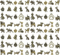 WOCRAFT 60pcs Antique Bronze Dogs Bracelet Charms for Jewelry Making Sets DIY Necklace Bracelet Keychain Crafting Charms Kit Craft Supplies (SN859)