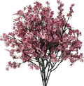 Mandy's Dusty Pink Artificial Baby’s Breath European Flowers 6 Bundles Silk Gypsophila with Bendable Stems for Fall Thanksgiving & Christmas Centerpiece Wedding Decor and Table Arrangements