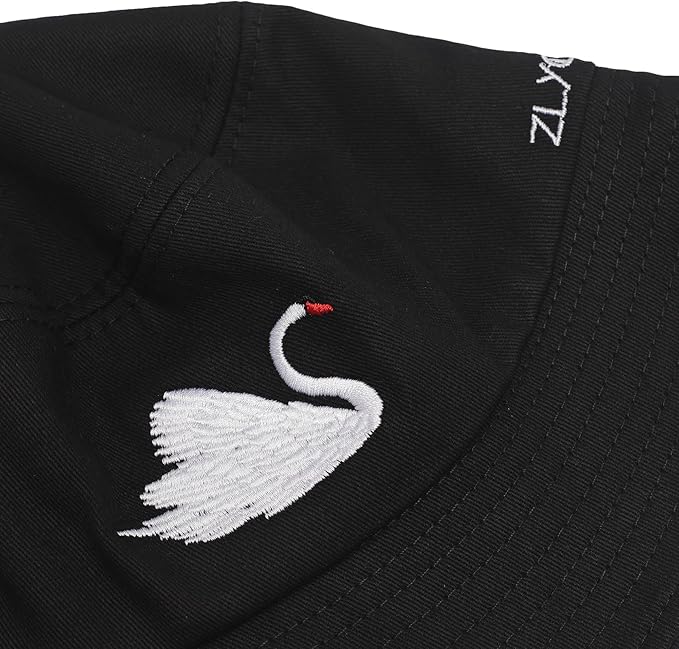 ZLYC Unisex Fashion Embroidered Bucket Hat Summer Fisherman Cap for Men Women