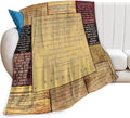 Christian Bible Blanket 10 Commandments Throw Blanket Christian Gifts and Decor Religious Bible Verse Blanket for Women Men Kids Adults Soft Warm Cozy Fleece Blanket for Couch Sofa Bed 80"x60"