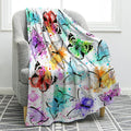 Jekeno Butterfly Throw Blanket Gifts for Women Girls, Christmas Birthday Valentines Butterfly Gifts for Butterflies Lovers Adult Kids, Colorful Blanket Decor for Home Bed Couch