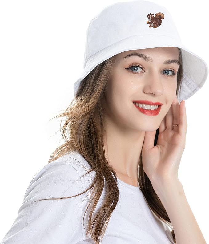 ZLYC Unisex Fashion Embroidered Bucket Hat Summer Fisherman Cap for Men Women